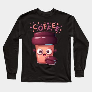 Happy Coffee To Go Long Sleeve T-Shirt